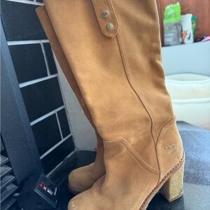 UGG Tan Heeled Boots